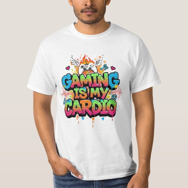 T-Shirt gamer-citat (Framsida)