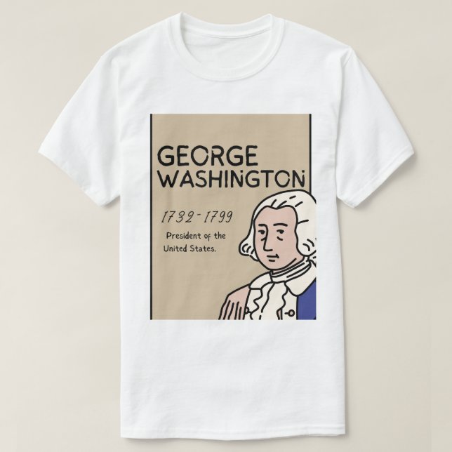 T-shirt George Washington  (Design framsida)