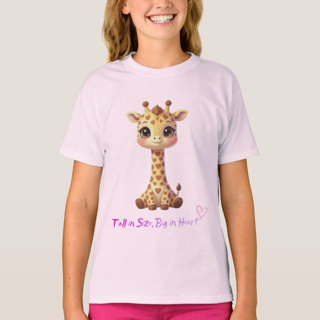 T-shirt girafe kawaii – Little Wild One (Framsida)