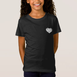 T-Shirt Girls hjärt-stil-design