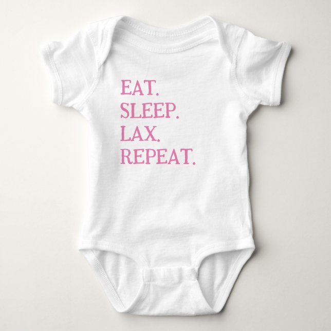 T-Shirt GIRLS ROSA LACROSSE COACHES BABY INFANT (Framsida)
