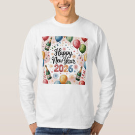 T-Shirt-Glücklich nytt år 2026 Matchande familj T Shirt