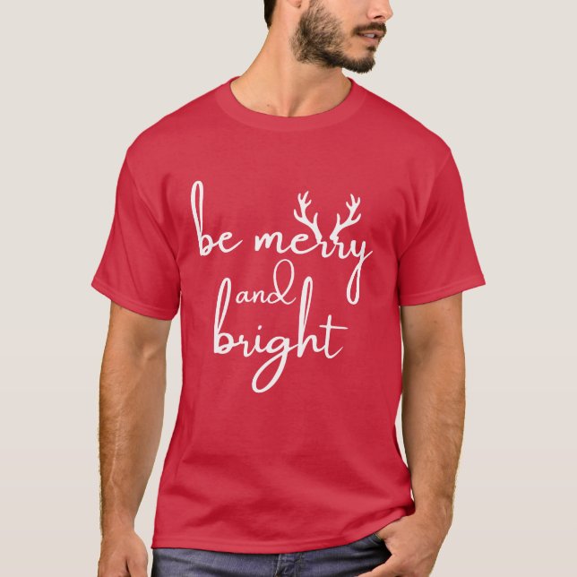 T-Shirt: God Jul (röd) T Shirt (Framsida)