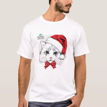 T Shirt god jul träd julafton Santa