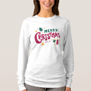 T Shirt god jul träd önskemål jultomten