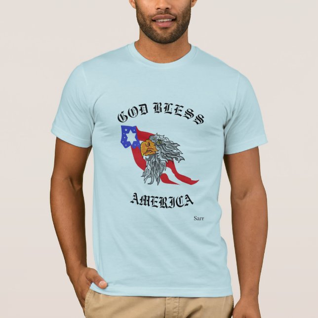 T-Shirt: Gog Bless America T Shirt (Framsida)