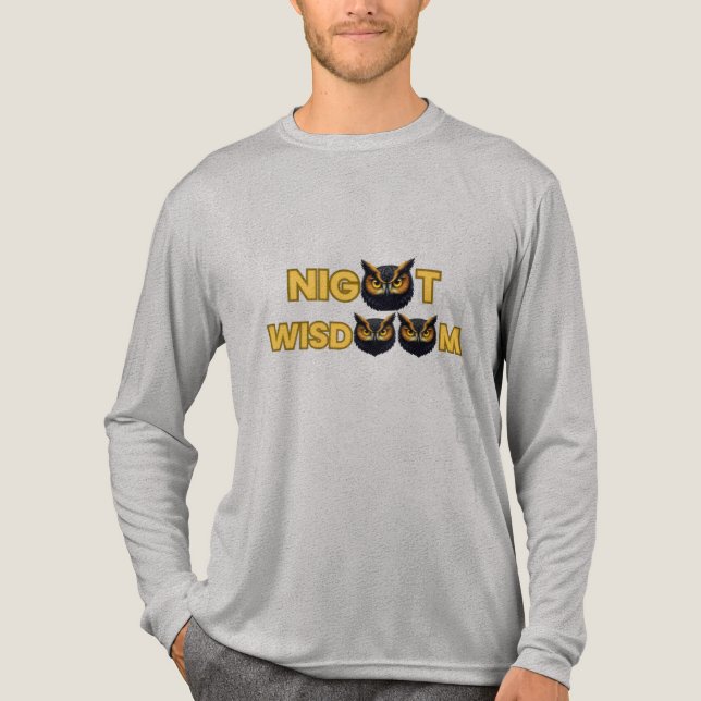 T-Shirt“Golden Owl Icon – Minimal Night Wisdom  T Shirt (Framsida)