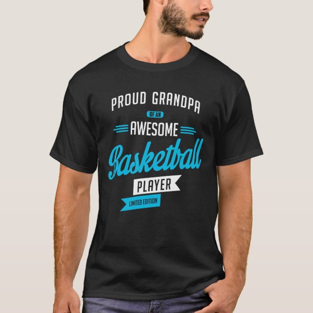 T-shirt Grandpa Fantastisk Basketball (Framsida)