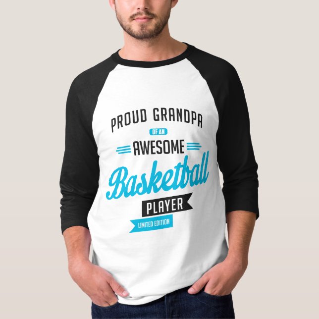 T-shirt Grandpa Fantastisk Basketball (Framsida)