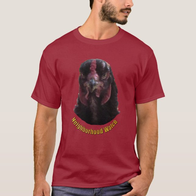 T-Shirt - Grannskapsbevakning (kyckling) (Framsida)