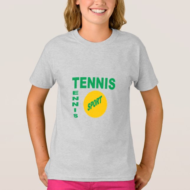T-shirt gris-fyllningar DESIGN TENNIS SPORT (Framsida)