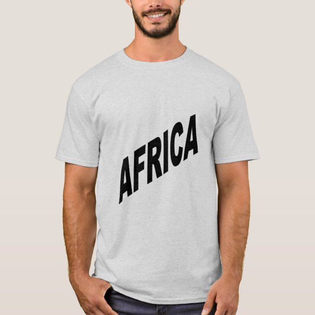 T-shirt gris homme-AFRIKA (Framsida)