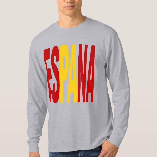 T-shirt gris manches longues   ESPANA (Framsida)