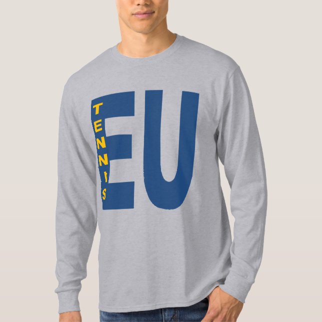 T-shirt  gris  manches longues   EU  TENNIS (Framsida)