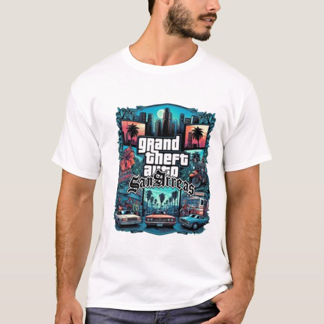 t-shirt GTA (Framsida)