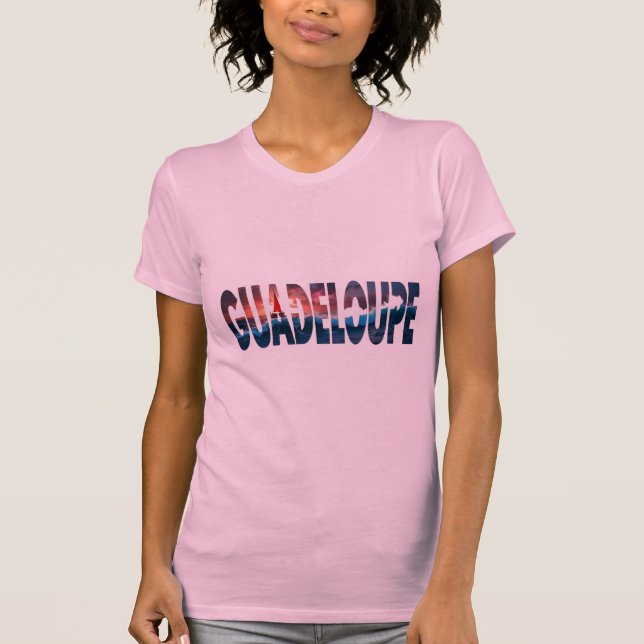 T-Shirt Guadeloupe Sunset Rose | Tee (Framsida)