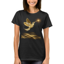 T-Shirt Guld Hummingbird