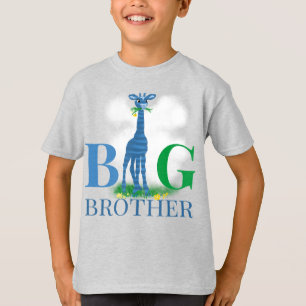 T-Shirt, gullig, blå giraffe T Shirt