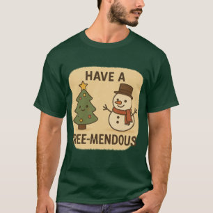 T-Shirt Ha en Träd-anslig Jul