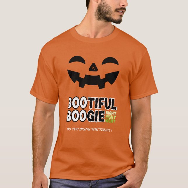 T-Shirt:  HALLOWEEN Ansikte #2 T Shirt (Framsida)