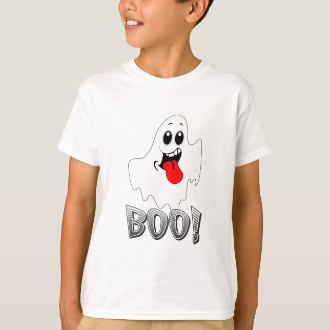 T-shirt halloween Boo Funny (Framsida)