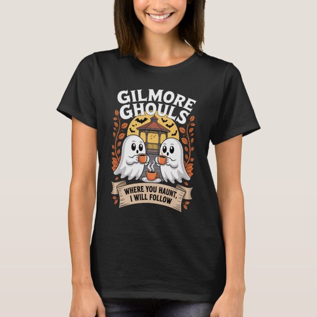 T-shirt Halloween, Gilmore Ghouls Halloween Ghost  (Framsida)