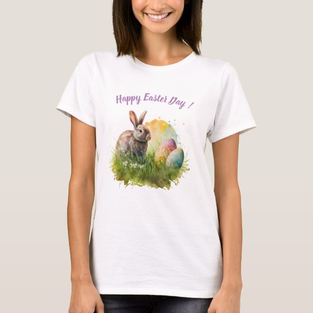 T-shirt Happy Easter Day - Fêtes - Tradition (Framsida)