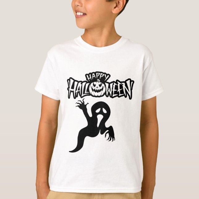T-shirt Happy Halloween (Framsida)