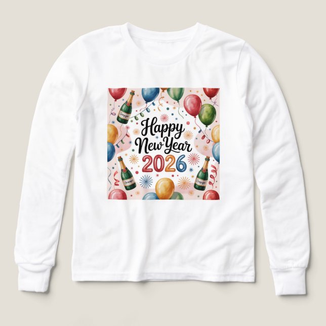 T-Shirt-Happy New Year 2026 Matching Family T Shirt (Design framsida)