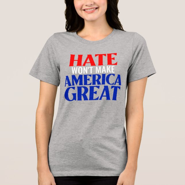 T-Shirt Hat kommer inte att göra Amerika Stort Tee (Framsida)