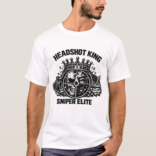 T-shirt Headshot King Sniper Elite Tee (Framsida)