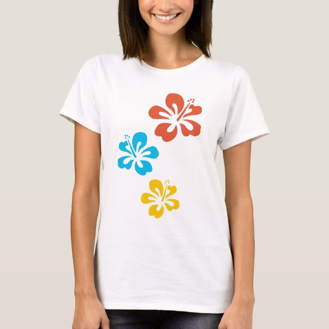 t-shirt hibiscus (Framsida)