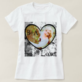 T-Shirt, Hjärtform Foto Infoga T-shirt