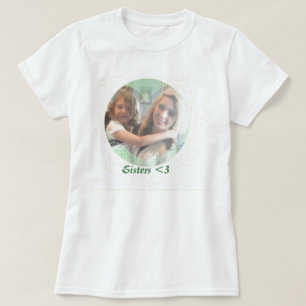 T-Shirt, Hjärtformad Fotoinsats T Shirt