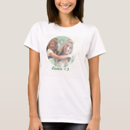 T-Shirt, Hjärtformad Fotoinsats T Shirt