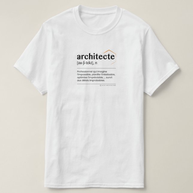 T-shirt homme Architecte (Design framsida)
