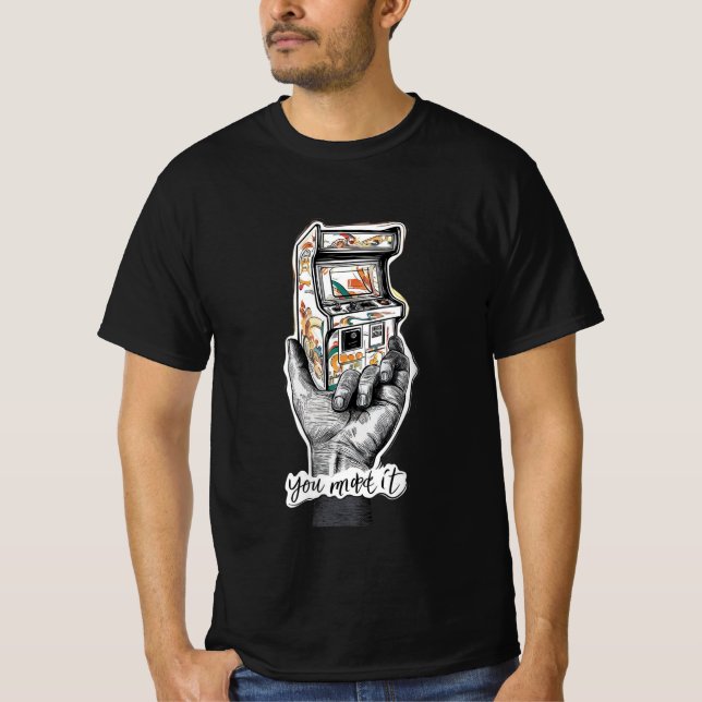 t shirt homme avec un design artistuc (Framsida)