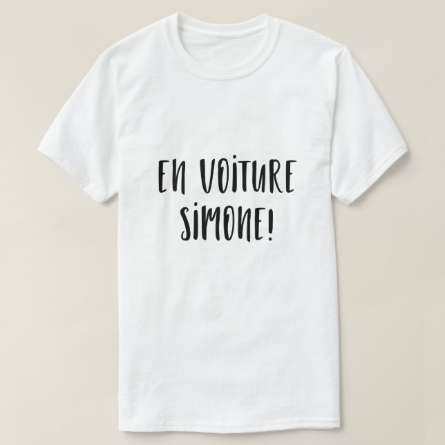 T-Shirt homme En voiture Simone (Design framsida)