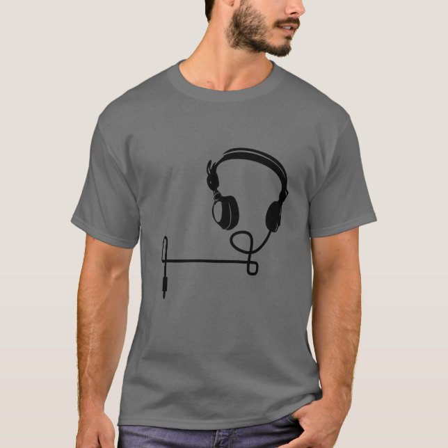 T-Shirt Homme "HeadPhones" (Framsida)