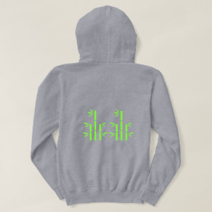 T-Shirt-Hoodie (Grå Livlig) Hoodie