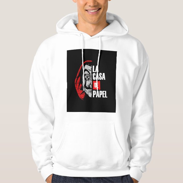 T-shirt hoodie LA CASA DE PAPEL (Framsida)