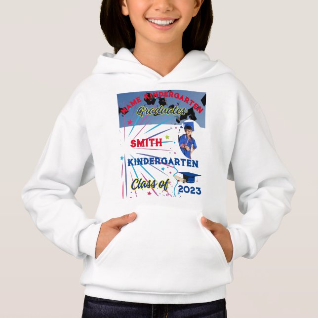 T-Shirt Hoodie, pullover, student, foto namn (Framsida)