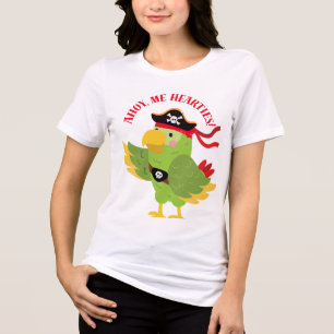 T-shirt/hoodies pirat Ahoy, hjärtan design T Shirt