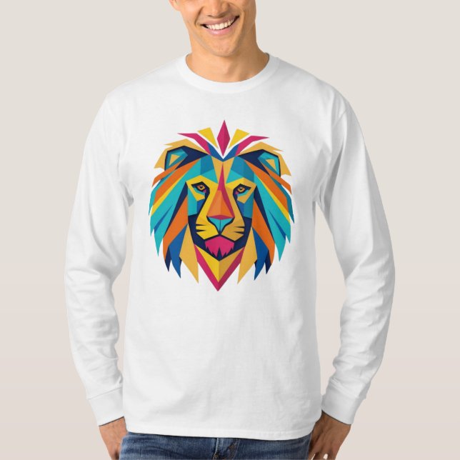 T-Shirt/ Hoodies/ Sweatshirt lejon logotyp design T Shirt (Framsida)