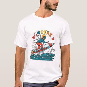 T-shirt/ hookar "Rocket Surfing" logotyp design T Shirt