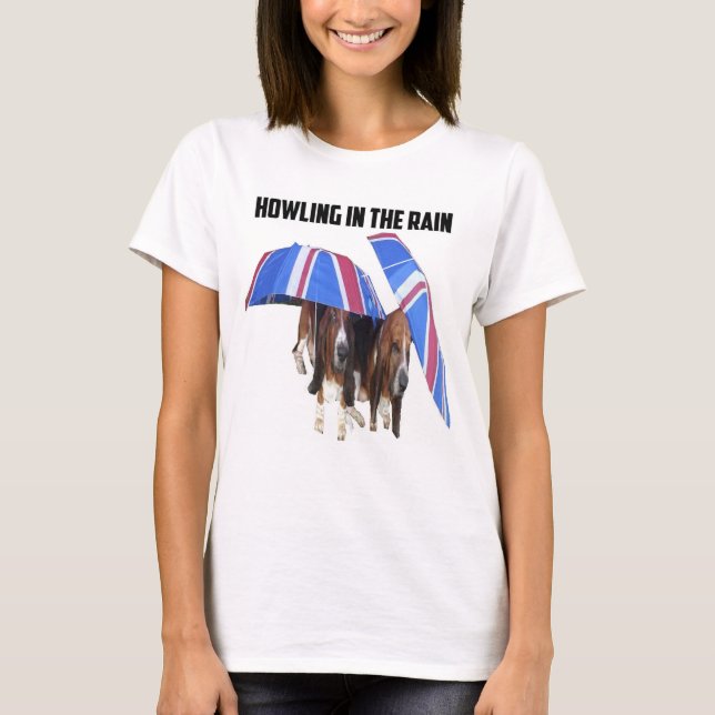 T- Shirt Howling i regnet T Shirt (Framsida)