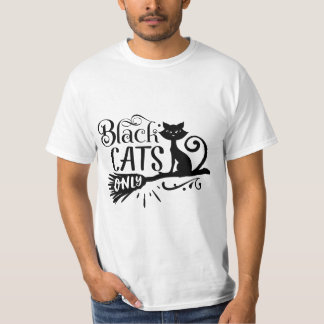 T-shirt humour halloween chat noir seulement