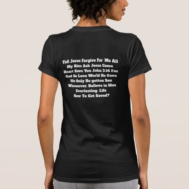 T-Shirt hur man blir frälst (Baksida)