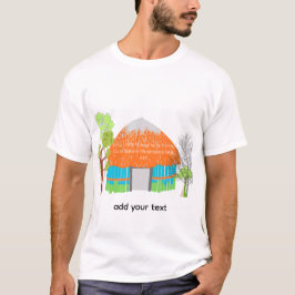 T-Shirt Hus Väggkonst | Litet Mysigt Hem