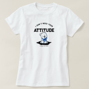 T-shirt i 100% bomull för Westie Terrier-valp